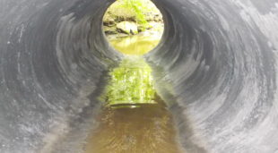 Culvert lined with Geocast